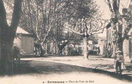 Place Du Pont Du Beal Cpa En Trés Bon état - Entraigue Sur Sorgue