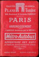 Plans Taride - PARIS - Arrondissements - Métro - Autobus - Répertoire Des Rues - ( 1954 ) - Cartes/Atlas