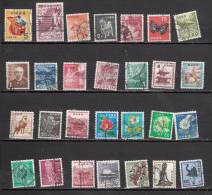 JAPON 28 TIMBRES OBLITERES - Used Stamps