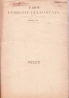 FERROVIE DELLO STATO-DIREZIONE GENERALE-ING.VILLANIS ALESSANDRO-POZZO-SEZIONE AB-SEZIONE CD- - Obras Públicas