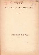 FERROVIE DELLO STATO-DIREZIONE GENERALE-ING.VILLANIS ALESSANDRO-FORNO ISOLATO DEL PANE-PIANTE VARIE - Opere Pubbliche