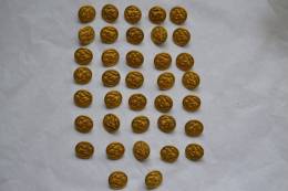 Lot De Boutons US ARMY WW2 2eme Guerre - Boutons