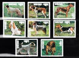 Timbre - Bhoutan - 8 Timbres Neufs - Chiens - Bhoutan