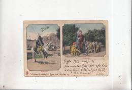 Z14476 Bedoiun Fellaches  Horse Chevaux  Folklore  2 Scans - Ohne Zuordnung
