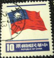 Taiwan 1981 Flag 10c - Used - Used Stamps