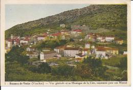 Beaumes De Venise 84  : Vue Générale Et Sa Montagne De La Côte, Renommée Pour Son Muscat CPA 1937 - Beaumes De Venise