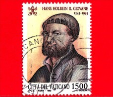 VATICANO - 1993 - Usato - 450º Anniversario Della Morte Di Hans Holbein Il Giovane - 1500 L. • Autoritratto - Used Stamps