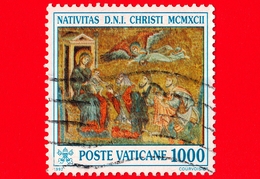 VATICANO - Usato - 1992 - Natale - 1000 L. - Adorazione Dei Magi - Gebraucht