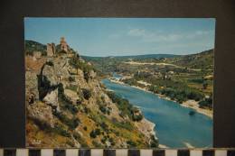 07  LA SORTIE DES GORGES A ST MARTIN D'ARDECHE AU PIED DU VILLAGE D'AIGUEZE  C A P 1757 - Otros & Sin Clasificación