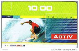 Kazakhstan, KZ-ACT-001_0310, 10 Units, Activ, Surfer, 2 Scans.   Expiry 10/03. - Kazakhstan