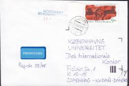 Czech Republic EXPRÉS & Prioritaire LabelS Deluxe PRAHA 2001 Cover Denmark Olympische Sommerspiele Olympic Games 2 Scans - Covers & Documents