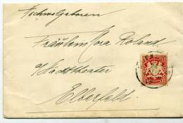 Allemagne, Elberfeld,Bayern, 10 Pfennig, Wuppertal, Rhénanie Westphalie,timbre , Enveloppe - Storia Postale
