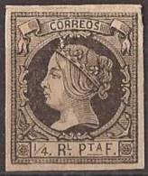CU11-LB100.Spain.Espagne .CUBA  ESPAÑOLA.. ISABEL II .1962.(Ed 11*)  MAGNIFICO - Cuba (1874-1898)