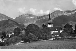 Aeschi B. Spiez - Kirche Und Die Alpen - Aeschi Bei Spiez