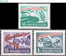 HUNGARY, 1973, To Publicize Traffic Rules, Sc/Mi 2247-2249 / 2894A-96A - Ungebraucht