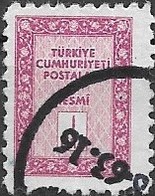 TURKEY 1960 Official -  1l. - Purple    FU - Dienstzegels