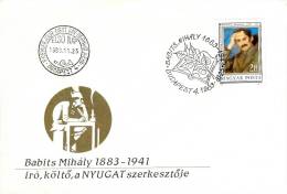 HUNGARY - 1983.FDC - Poet And Translator Mihály Babits - FDC