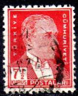 TURKEY 1931 Kemal Ataturk - 71/2k. - Red FU - Gebraucht