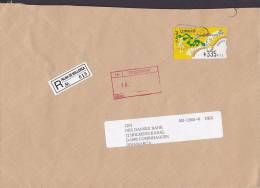 Spain Registered Certificado PALMA DE MALLORCA 1998 Cover Letra To Denmark ATM / Frama Label - Franking Machines (EMA)