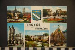 10- SOUVENIR DE  TROYES  5 VUES   VOYAGEE 1970  EDITIONS ESTEL - Troyes