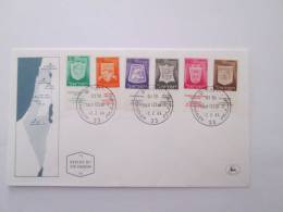 ISRAEL1966 TOWN EMBLEMS FDC - Covers & Documents