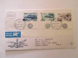 ISRAEL1967 ANCIENT PORTS OF ISRAEL  FDC - Lettres & Documents