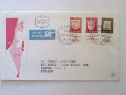 ISRAEL1967 TOWN EMBLEMS FDC - Cartas & Documentos