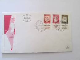 ISRAEL1967 TOWN EMBLEMS FDC - Storia Postale