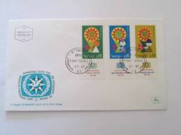 ISRAEL1967 INTERNATIONAL TOURIST YEAR FDC - Cartas & Documentos