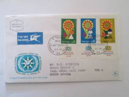 ISRAEL1967 INTERNATIONAL TOURIST YEAR FDC - Cartas & Documentos