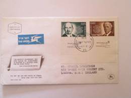 ISRAEL1967 50TH ANNIVERSARY BALFOUR DECLARATION  FDC - Lettres & Documents