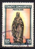 TURKEY 1962 Tourist Issue - 105k. - Statue Of The Virgin  FU - Usati