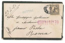 $3-2827 USA 1924 REGISTERED Cover TO Italy FERMO POSTA ROMA - Lettres & Documents