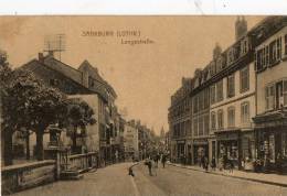 SARREBOURG (57) Langestrasse Rue Commerces Animation - Sarrebourg