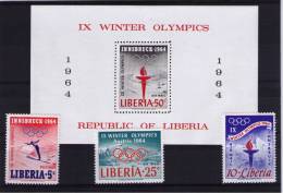 LIBERIA 1964 Olympic Winter Games MNH - Winter 1964: Innsbruck
