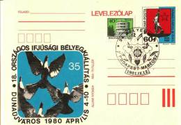 HUNGARY - 1980.Postal Stationery - 18th Natl.Youth Stamp Exhibiton,Dunaújváros With Spec.cancel 2.!! Cat.No.286. - Postal Stationery