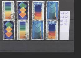 Liechtenstein Gest  SZd 18, SZd 20, SZd 22, SZd 24 1167-1170  Kunst Viererstreifen Postpreis CHF  5,60 - Used Stamps