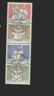 Liechtenstein Gest 1173-1176   Viererstreifen - Used Stamps