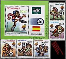 MOZAMBIQUE. 1982 SPAIN = FOOTBALL CUP + S/S  MNH ** - Other & Unclassified