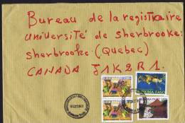 2012  Lettre Grand Format Pour Le Canada  Travaux Champêtres 1000f. X 2,  Safari Chasse 100f., Bronze - Burkina Faso (1984-...)