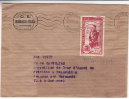 Familles Royales - Rainier III - Monaco - Lettre De 1951 - Storia Postale