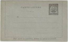 Tunisia 1899 Unused Postal Stationery Correspondence Lettercard - Brieven En Documenten