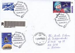 Moldova ; Moldavie ; 2013 ; Space, J. Gagarin , World Day Of Aviation And Cosmonautic ; Special Cancell. ; Used Cover. - Europe