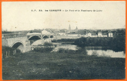 CPA : 58 - Nièvre : La Charité Sur Loire : Le Pont & Le Faubourg De Loire : Vue Peu Commune - La Charité Sur Loire