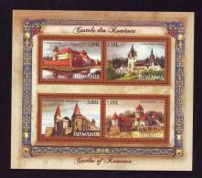 Romania 2008 CASTELES OF ROMANIA,BLOCK MNH,very Good Price FACE VALUE! - Unused Stamps