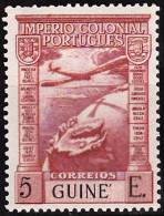 GUINÉ-1938, CORREIO AÉREO - Império Colonial Português  5 E.   D. 13 1/2 X 13    ** MNH MUNDIFIL  Nº 7 - Portugees Guinea