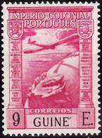 GUINÉ-1938, CORREIO AÉREO - Império Colonial Português  9 E.   D. 13 1/2 X 13    * MH  MUNDIFIL  Nº 8 - Portuguese Guinea