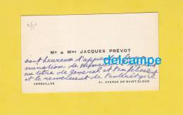 - VERSAILLES - M. & Mme Jacques PREVOT - 41 Avenue De Saint Cloud - Autres & Non Classés