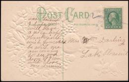 United States 1911, Thanks Giving Ebossed Postcard - Covers & Documents