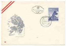 AUSTRIA OESTERREICH # 1091 SONNBLICK OBSERVATORY FDC (1961) - Covers & Documents
